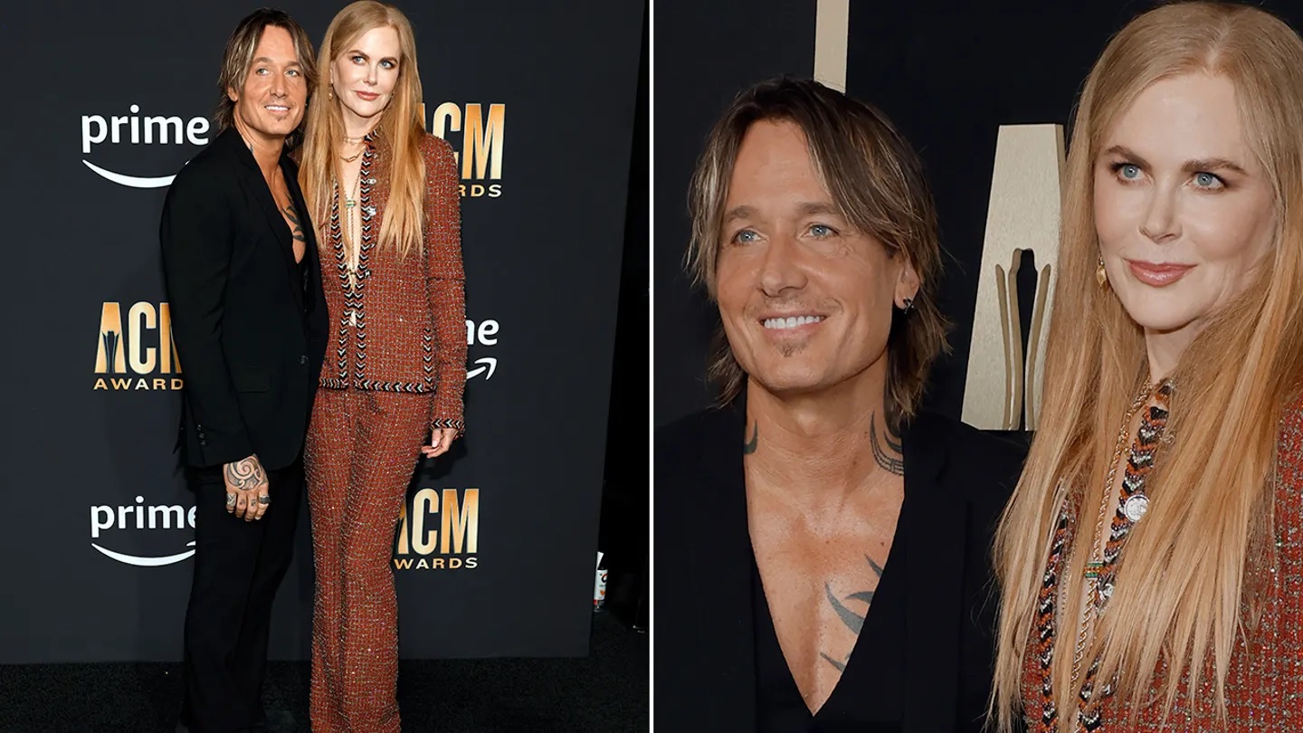 Keith Urban and Nicole Kidman walked the red carpet at the ACM Awards side by side.