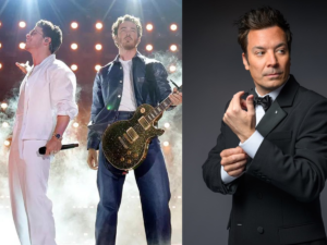 Jimmy Fallon Crashes Jonas Brothers Concert, Leads Sing-Along of The Killers' Mr. Brightside