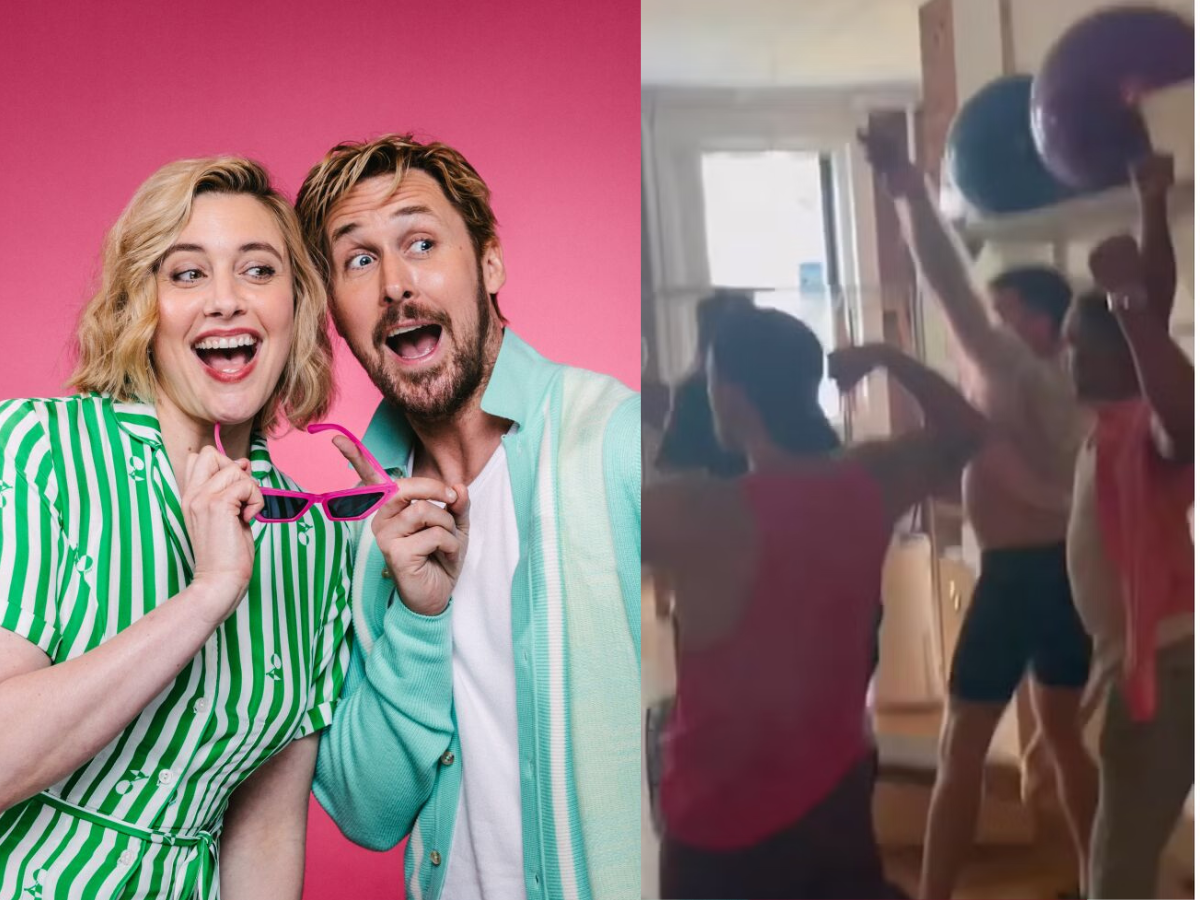 Ryan Gosling Surprises Barbie Director Greta Gerwig with Flash Mob of Kens and Barbies