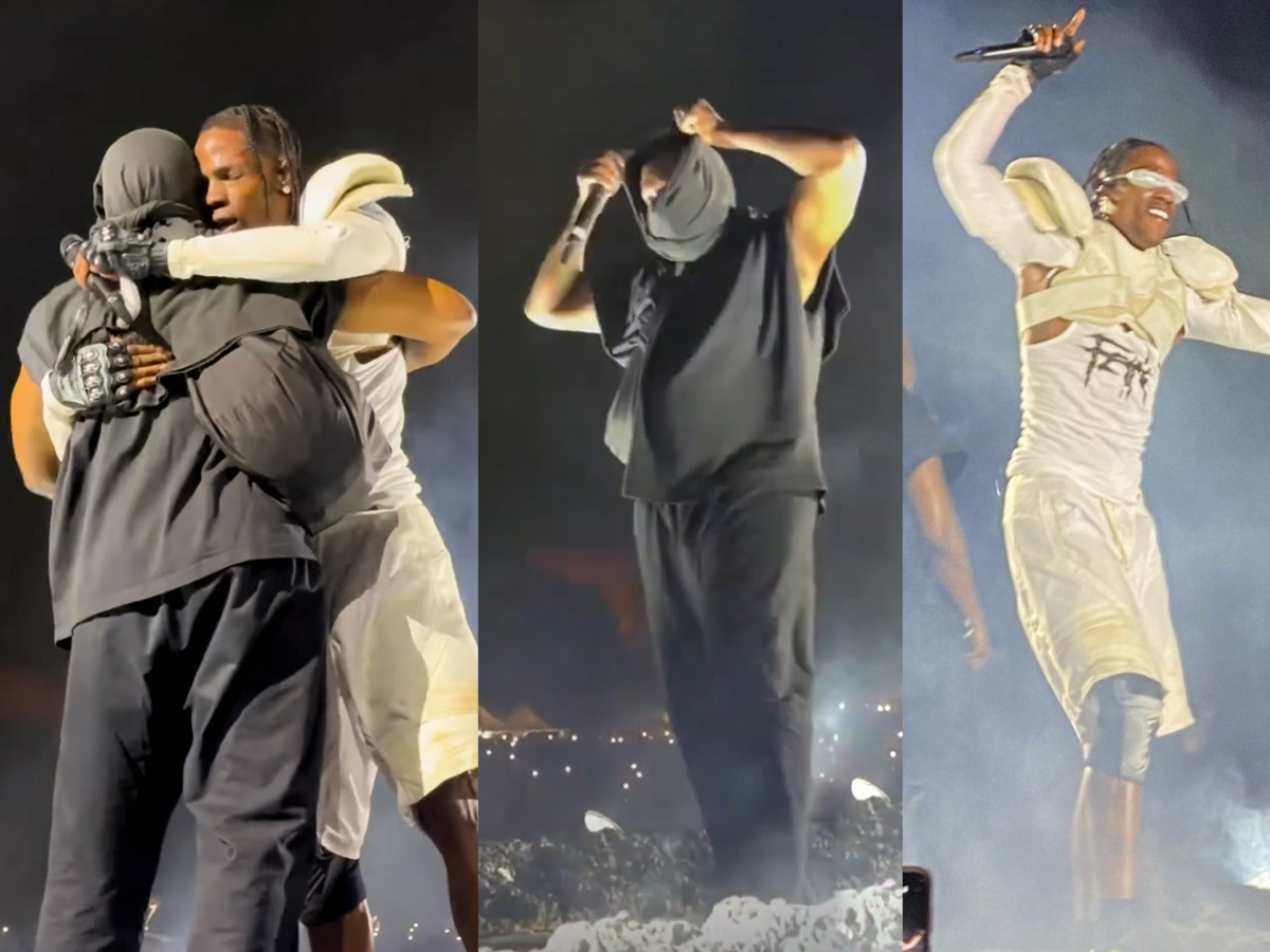 Travis Scott and Kanye West reunite on stage in Rome after Ye's antisemitism controversy
